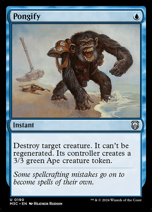 Carta Pongificar — Modern Horizons 3 Commander · M3C · #190