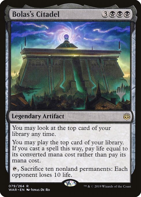 Carta Ciudadela de Nicol Bolas — War of the Spark Promos · PWAR · #79p