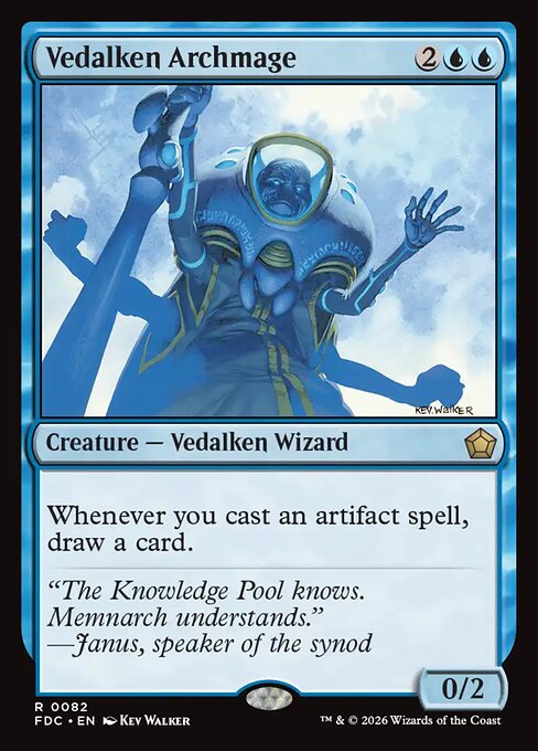 Carta Archimago vedalken — Foundations Commander · FDC · #82