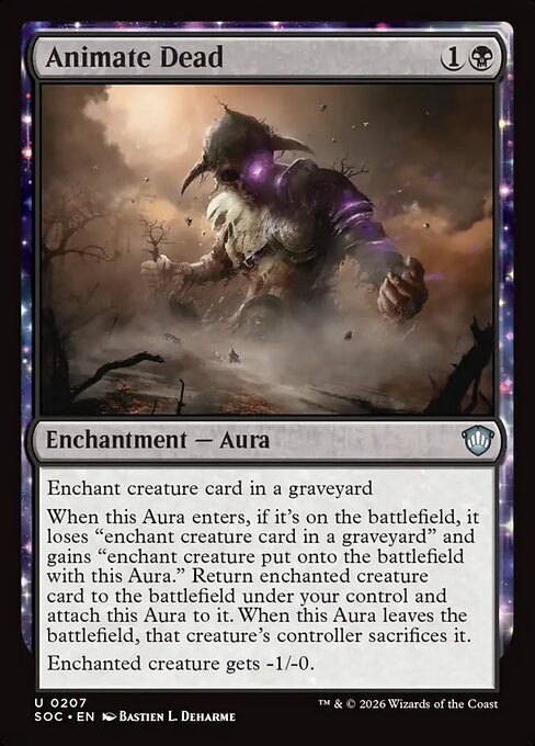 Animar a los muertos — Secrets of Strixhaven Commander