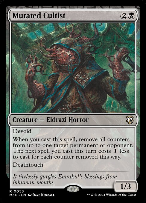 Carta Mutated Cultist — Modern Horizons 3 Commander · M3C · #53