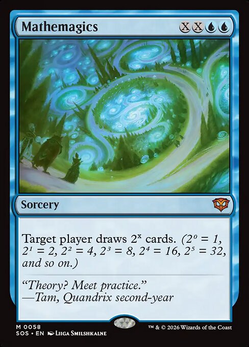 Carta Matemágicas — Secrets of Strixhaven · SOS · #58