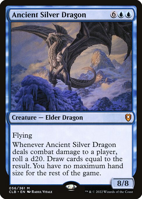 Dragón de plata anciano
