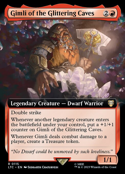 Carta Gimli de las Cavernas Centelleantes — Tales of Middle-earth Commander · LTC · #115