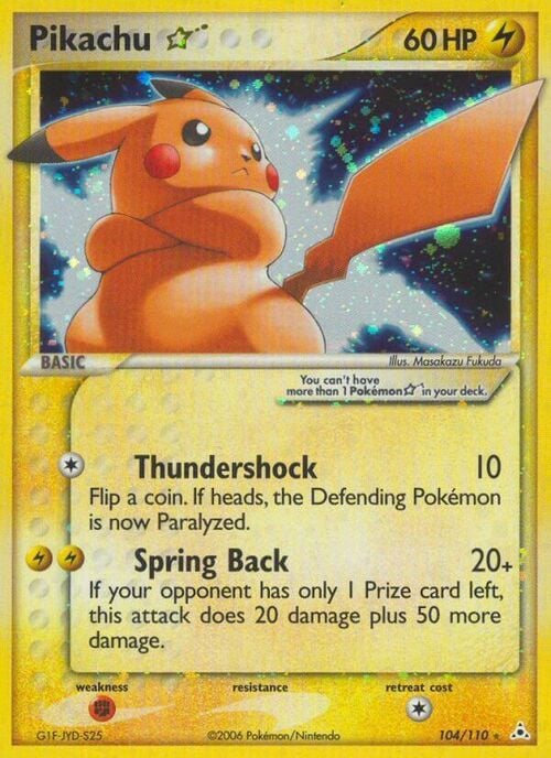 Pikachu ☆ Gold Star