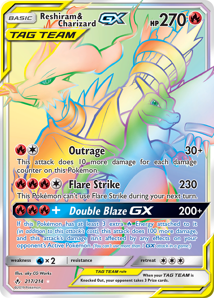 Reshiram & Charizard GX
