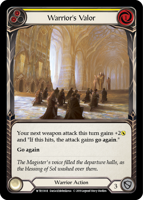 Warrior's Valor - Yellow