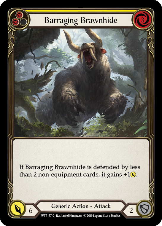 Barraging Brawnhide - Yellow