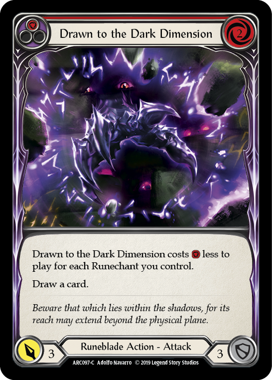 Drawn to the Dark Dimension - Red