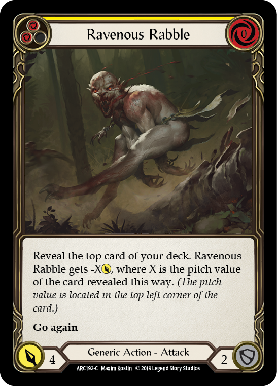 Ravenous Rabble - Yellow