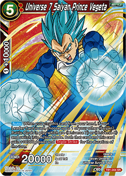 Universe 7 Saiyan Prince Vegeta