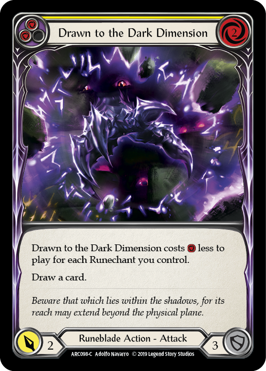 Drawn to the Dark Dimension - Yellow