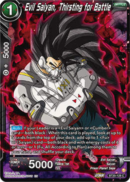 Evil Saiyan, Thristing for Battle
