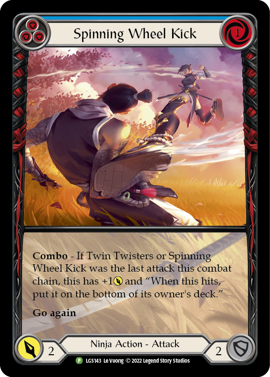 Spinning Wheel Kick - Blue