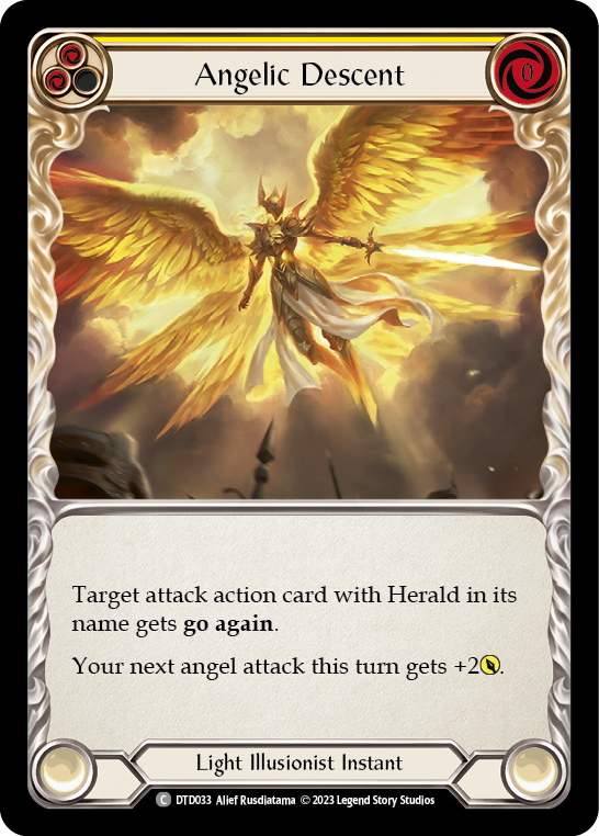Angelic Descent - Yellow