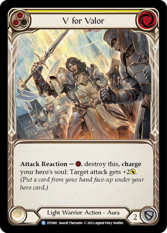 V for Valor - Yellow