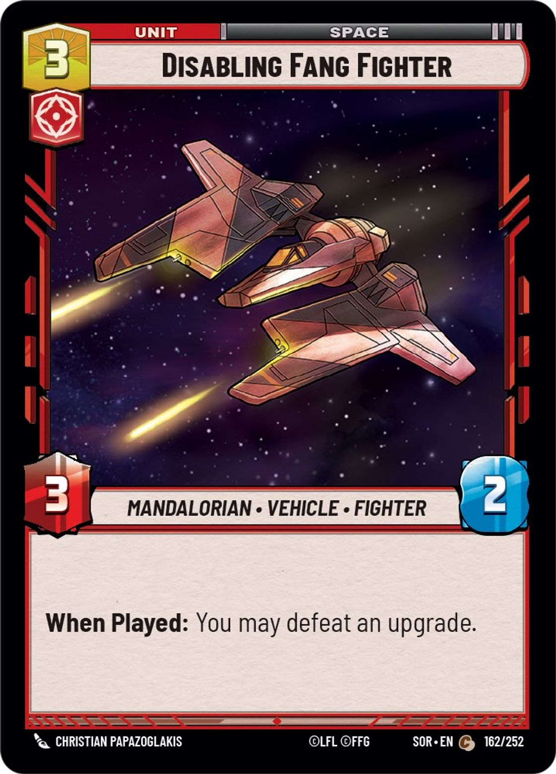 Disabling Fang Fighter