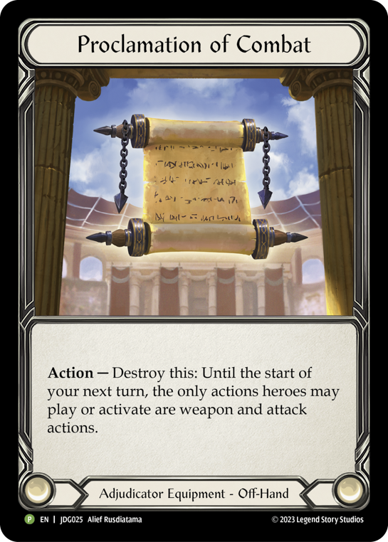 Proclamation of Combat