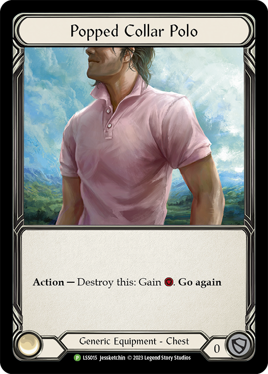 Popped Collar Polo - Pink