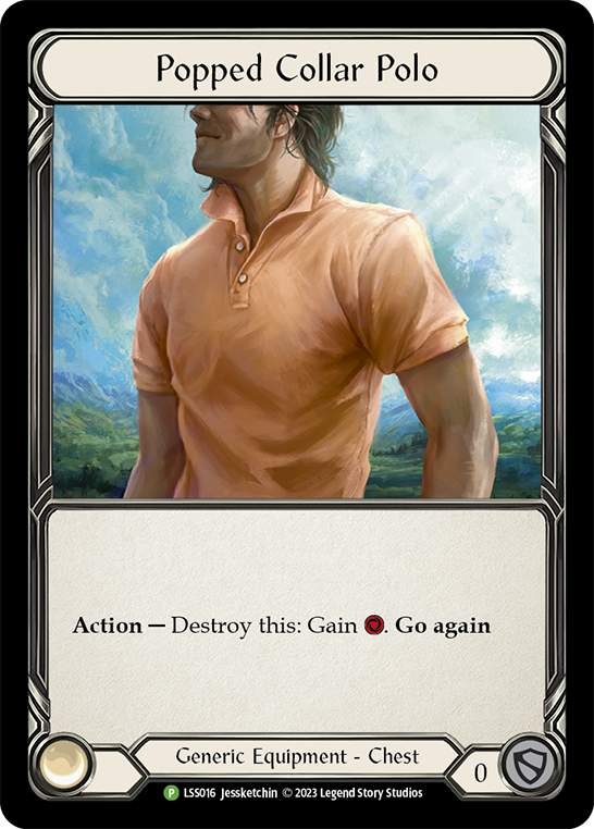 Popped Collar Polo - Orange