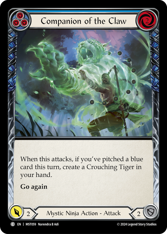 Companion of the Claw - Blue