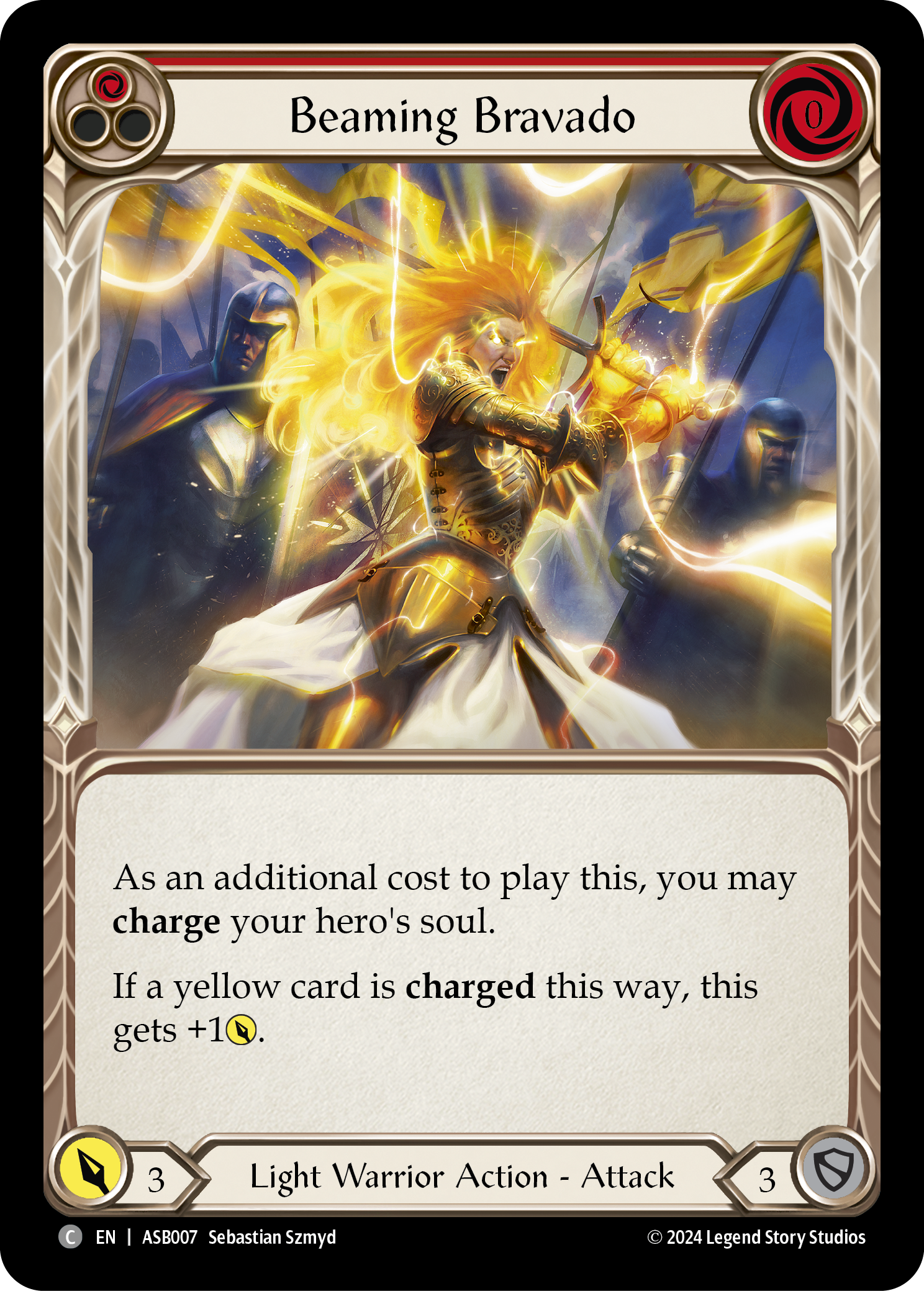 Beaming Bravado - Red