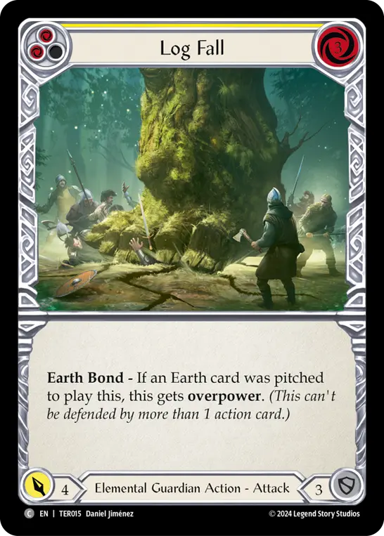 Log Fall - Yellow