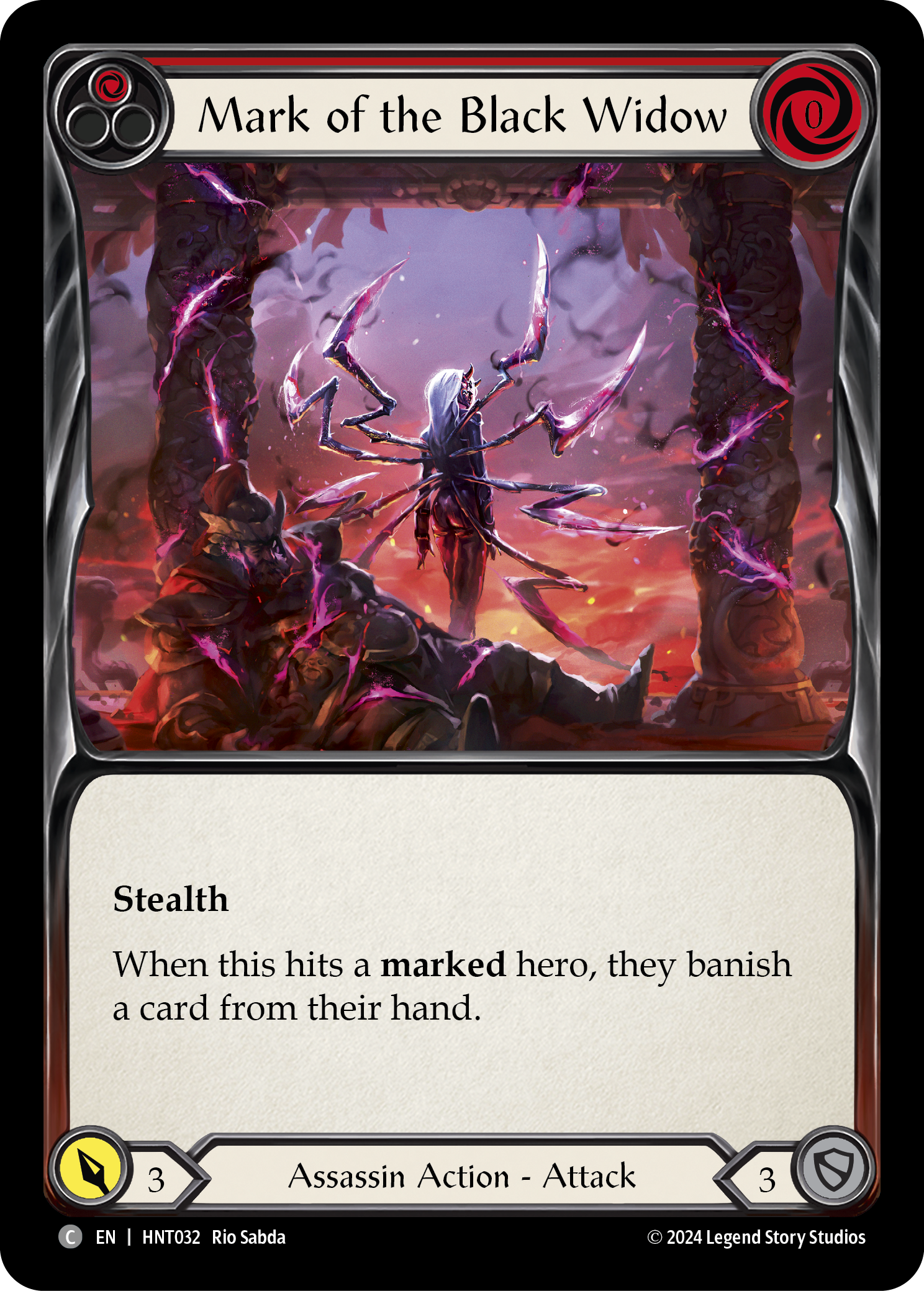 Mark of the Black Widow - Red