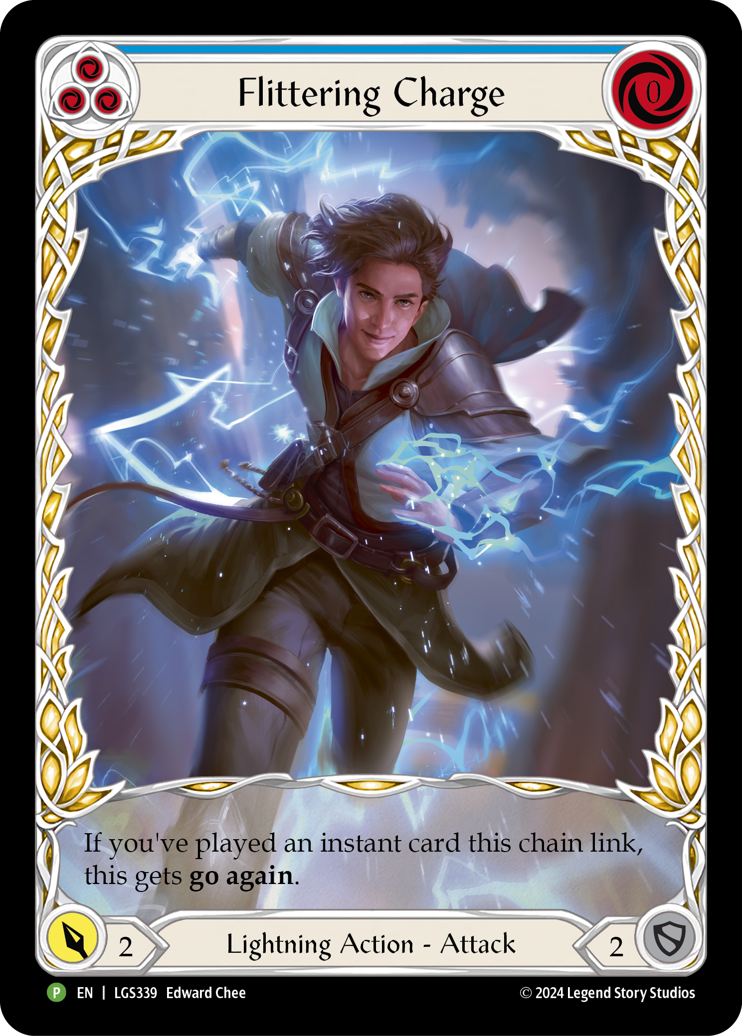 Flittering Charge - Blue
