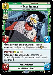 Snap Wexley - Resistance Recon Flier