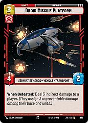 Droid Missile Platform
