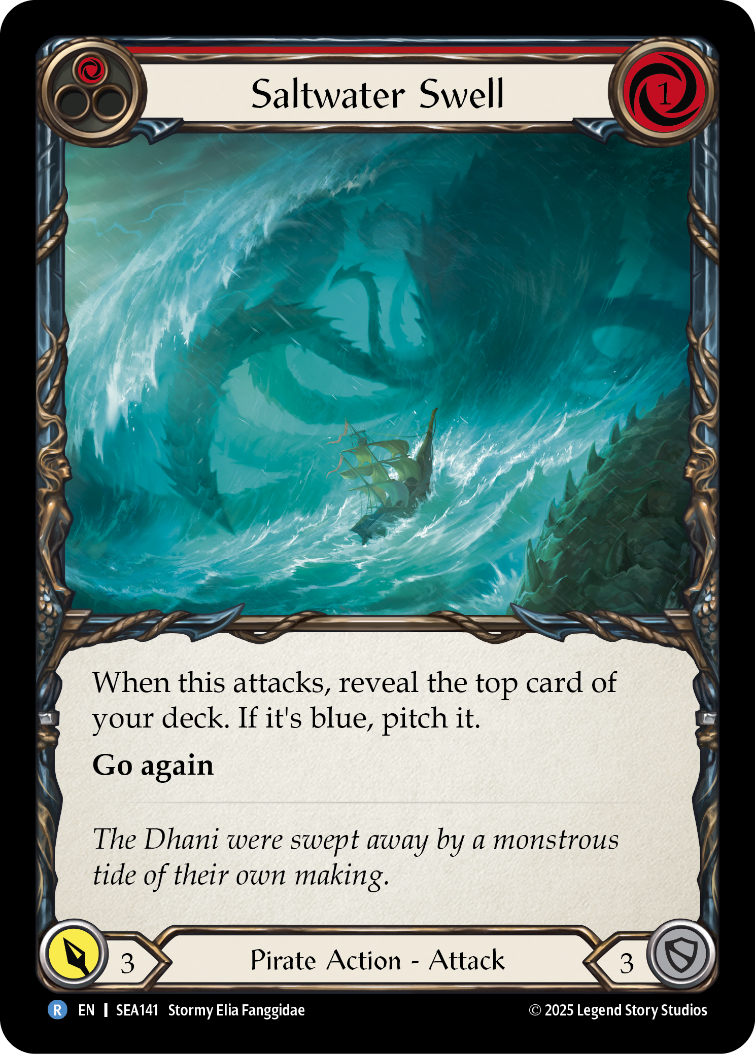 Saltwater Swell - Red