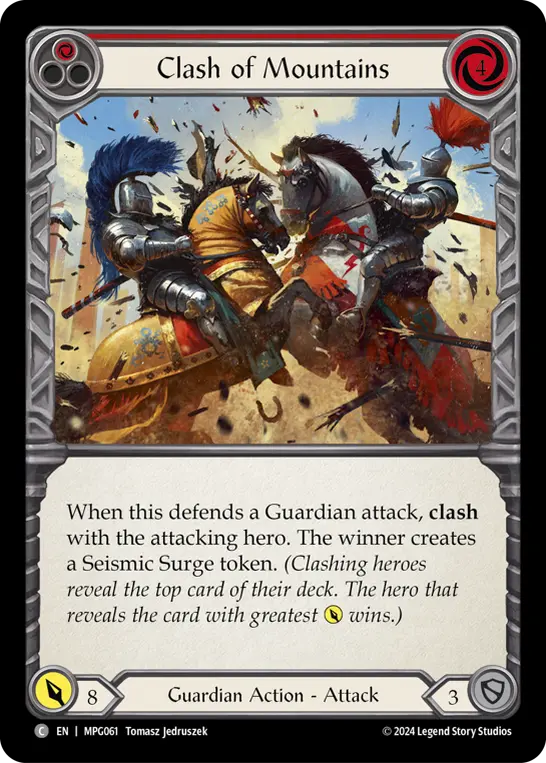 Clash of Mountains - Red