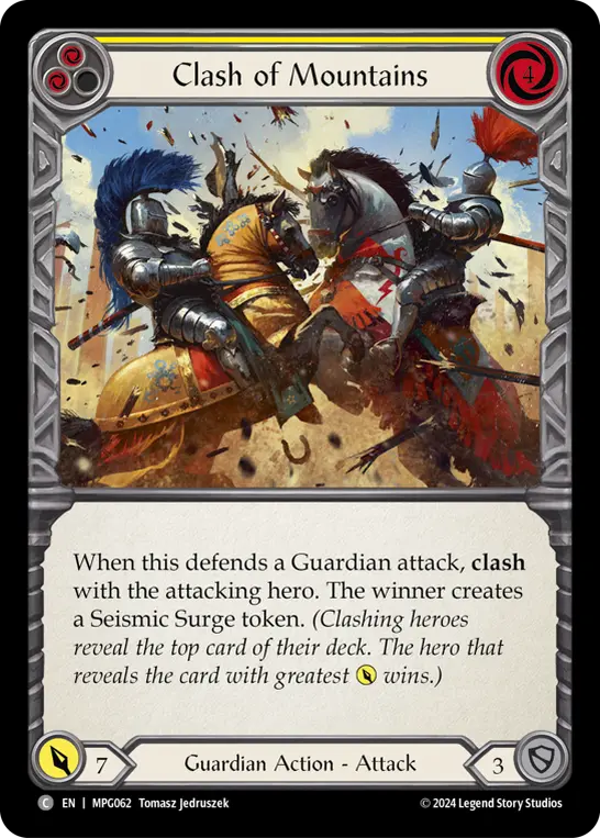 Clash of Mountains - Yellow