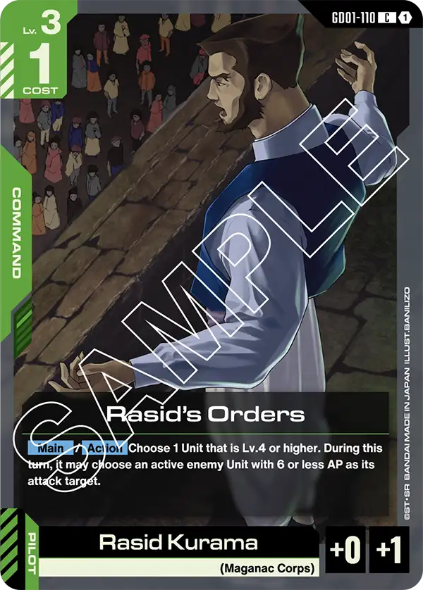 Rasid’s Orders