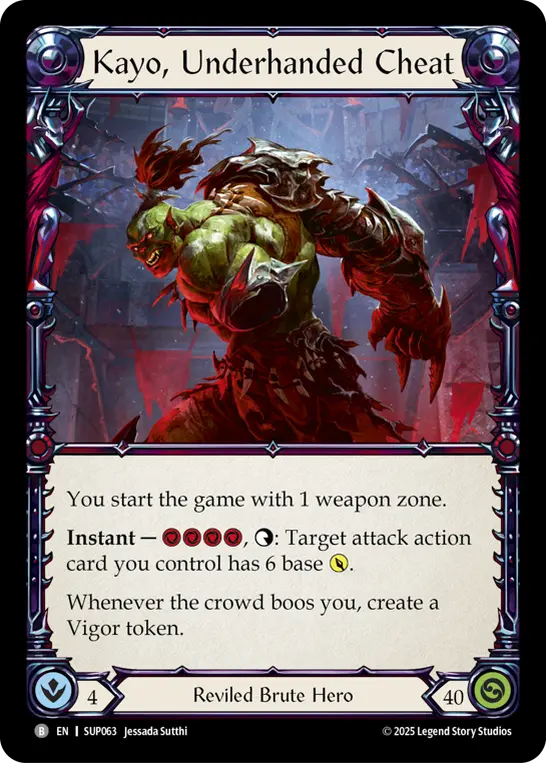 Kayo, Underhanded Cheat // Kayo, Strong-arm