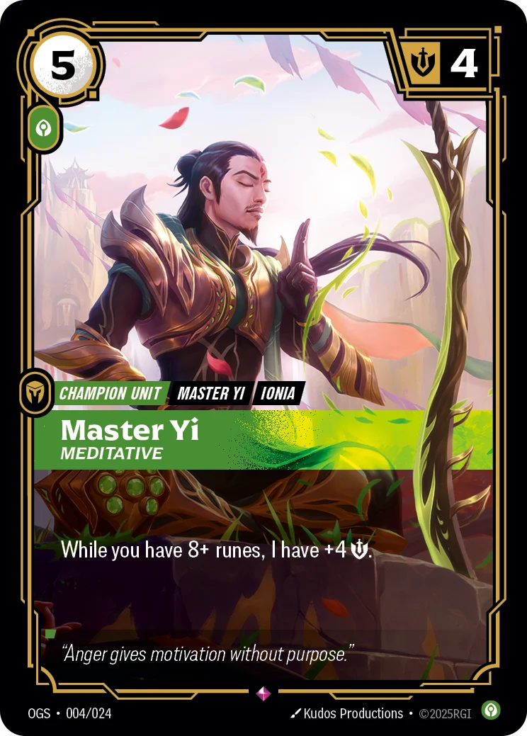 Master Yi - Medative
