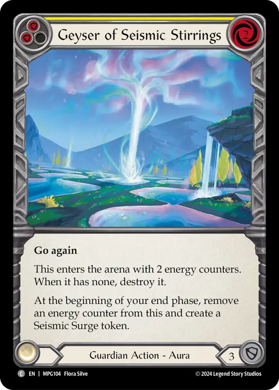 Geyser of Seismic Stirrings - Yellow