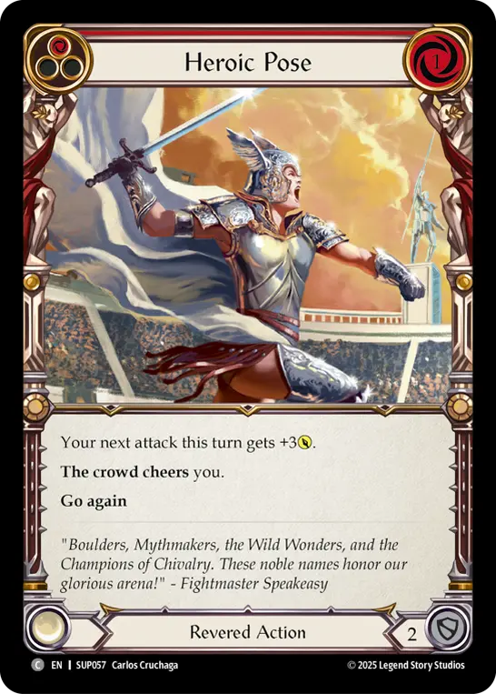 Heroic Pose - Red