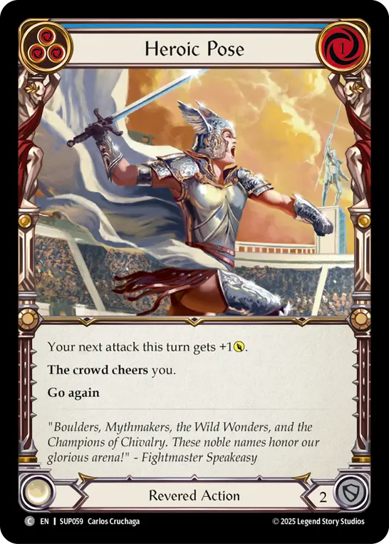 Heroic Pose - Blue