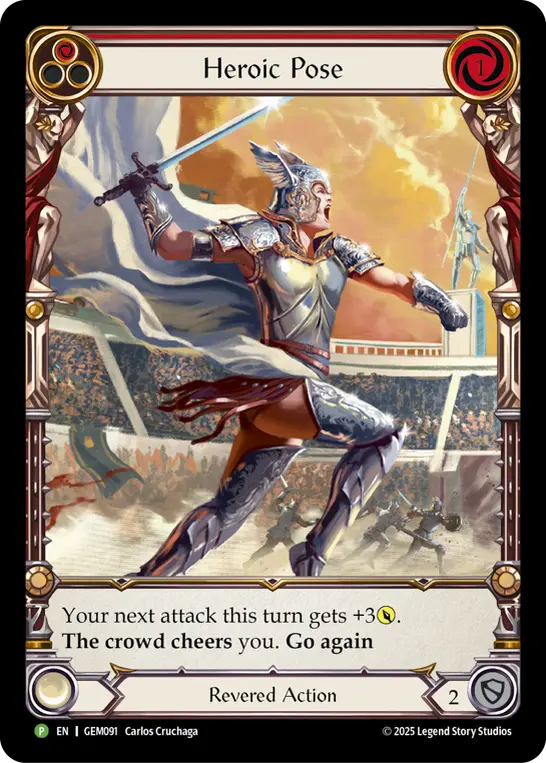 Heroic Pose - Red