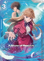 A Show of Resolve