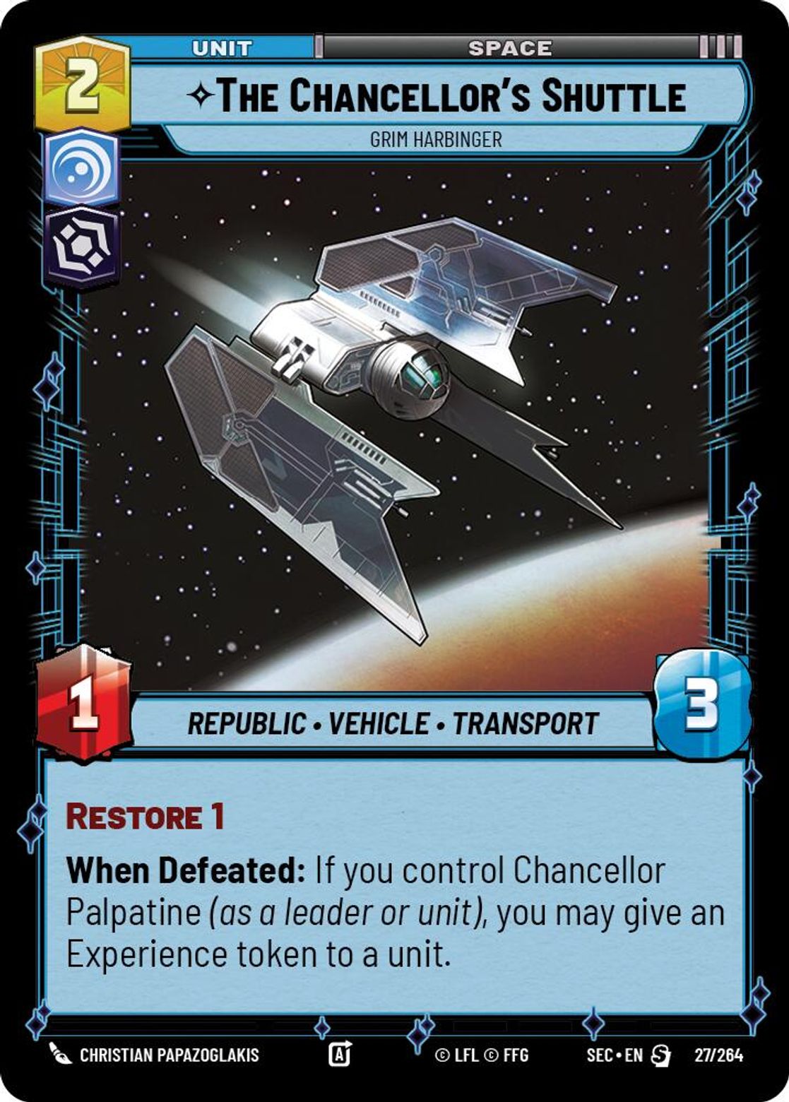 The Chancellors Shuttle - Grim Harbinger
