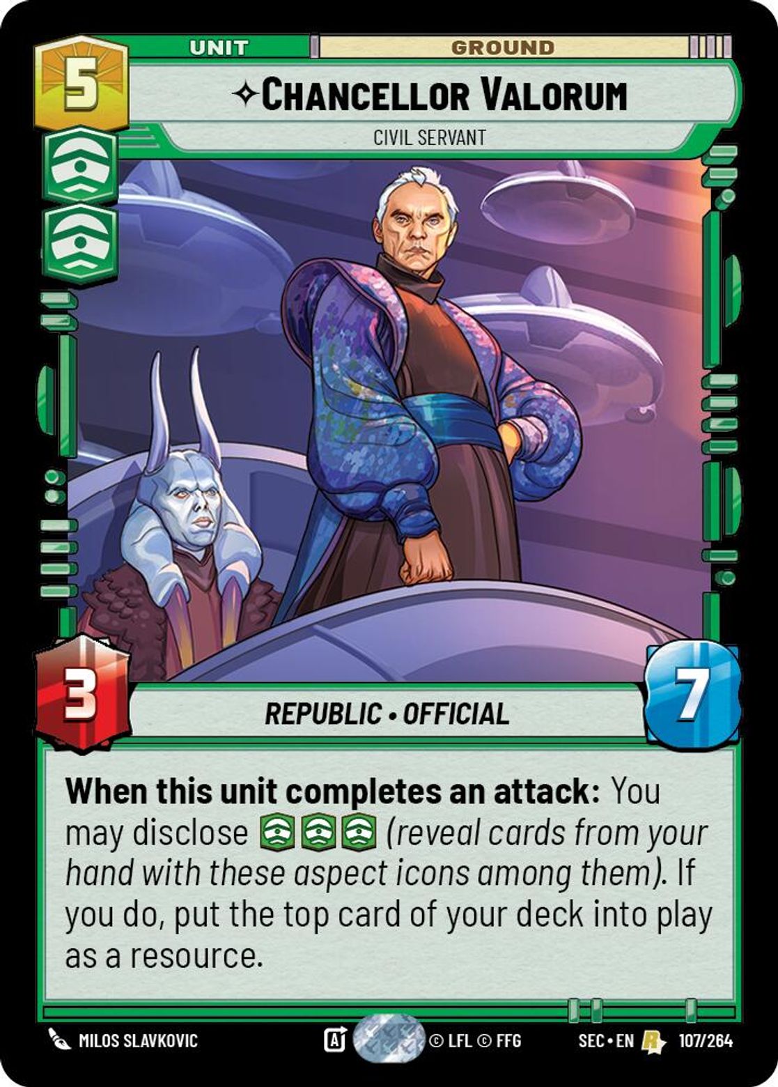 Chancellor Valorum - Civil Servant