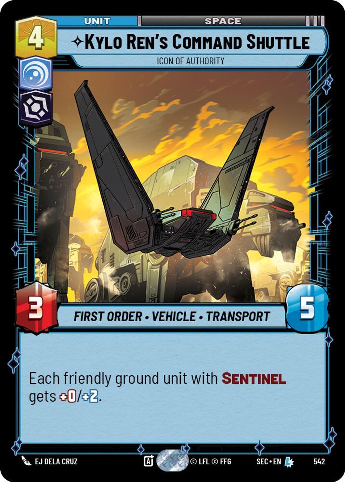 Kylo Rens Command Shuttle - Icon of Authority