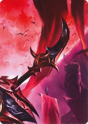 "Lyath Goldmane, Vile Savant" Macro Puzzle Card