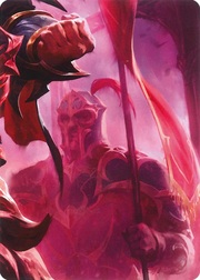"Lyath Goldmane, Vile Savant" Macro Puzzle Card