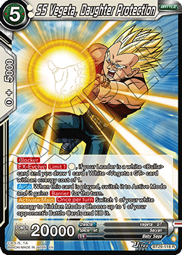 SS Vegeta, Daughter Protection