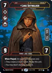 Luke Skywalker - Profit or Be Destroyed