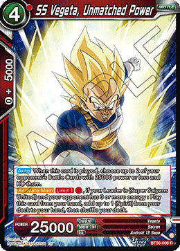 SS Vegeta, Unmatched Power